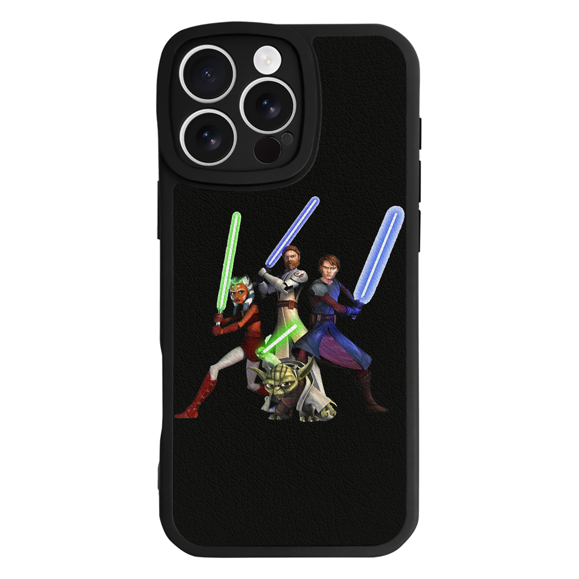 （画像用） スター・ウォーズ Star Wars 【iPhone 16シリーズ対応】シリコンスマホケース（レザー調） 材質：シリコン